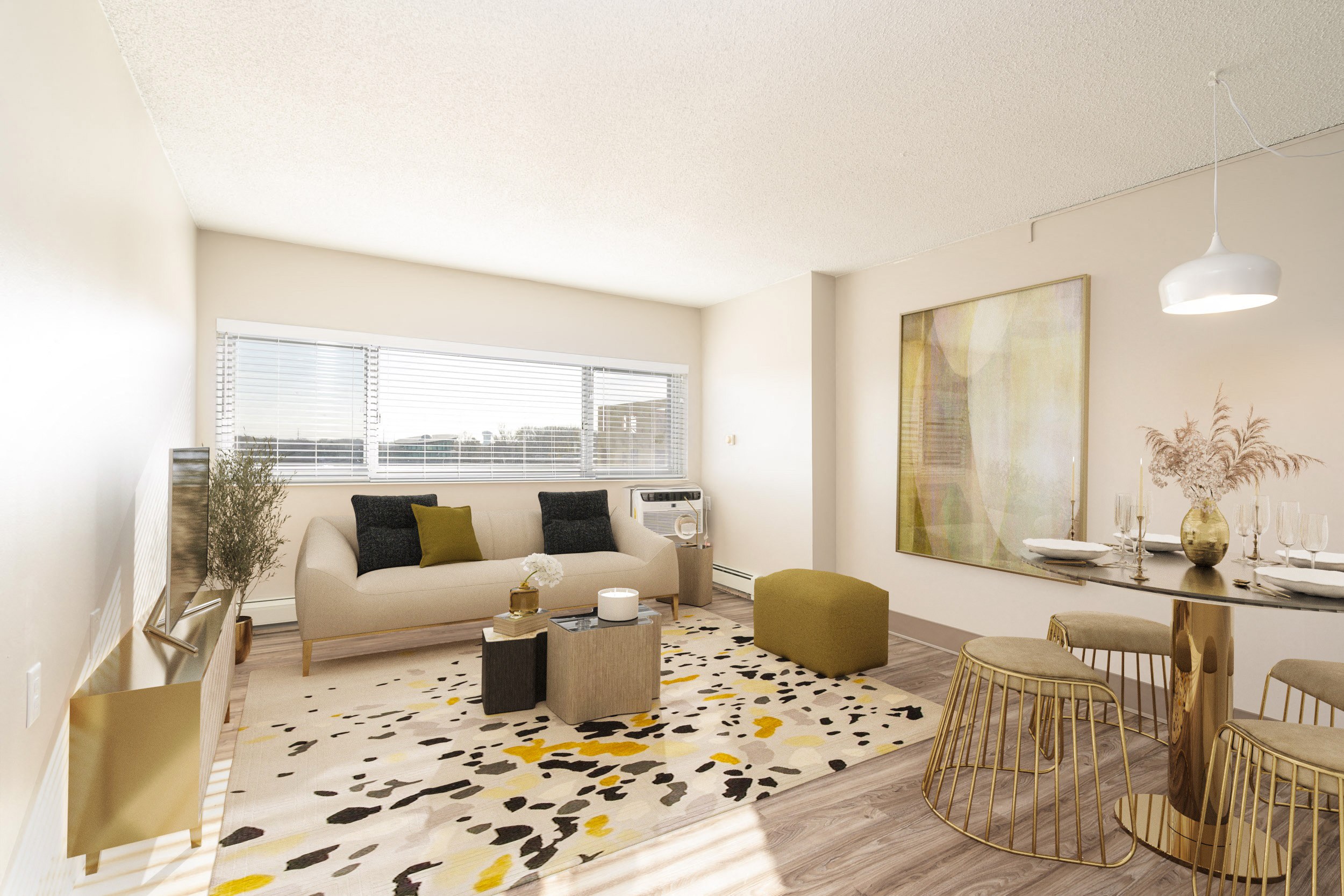 Oversized Windows with Ample Natural Lighting